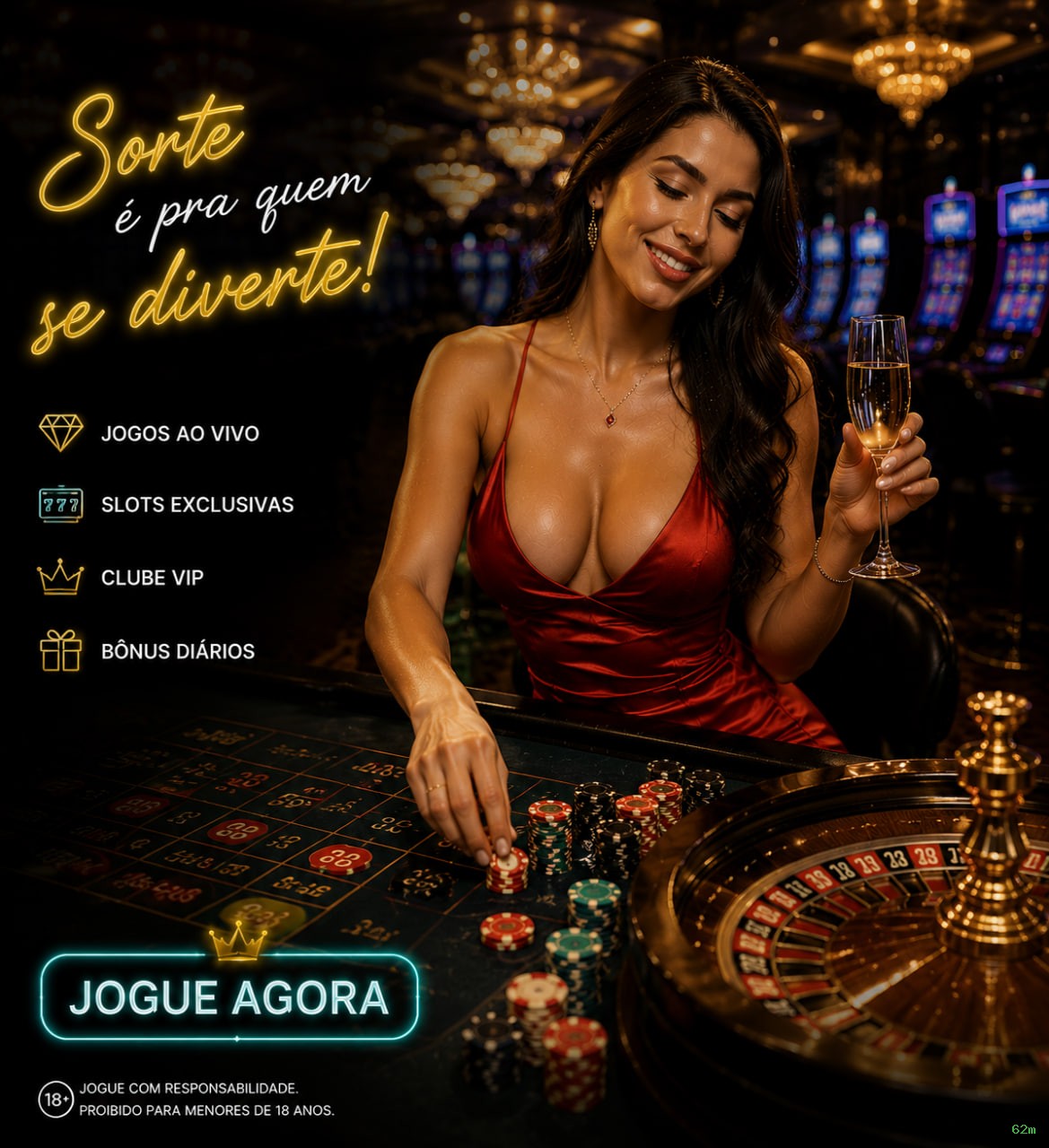 Slots online da 62m com jackpots progressivos